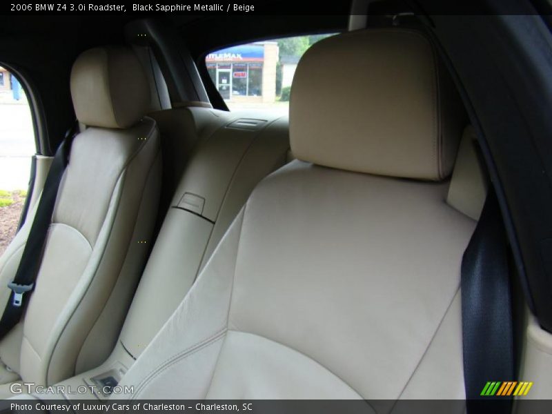 Black Sapphire Metallic / Beige 2006 BMW Z4 3.0i Roadster