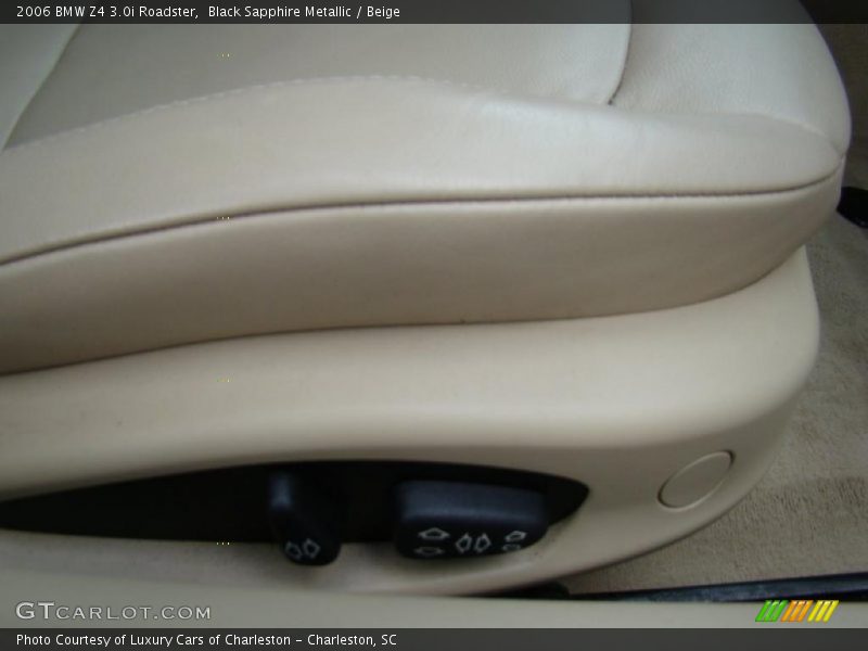Black Sapphire Metallic / Beige 2006 BMW Z4 3.0i Roadster
