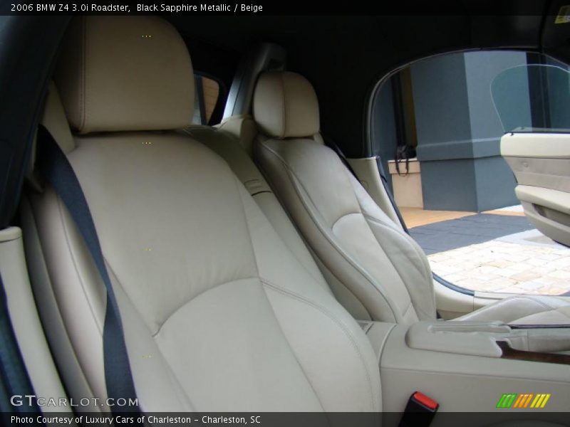 Black Sapphire Metallic / Beige 2006 BMW Z4 3.0i Roadster