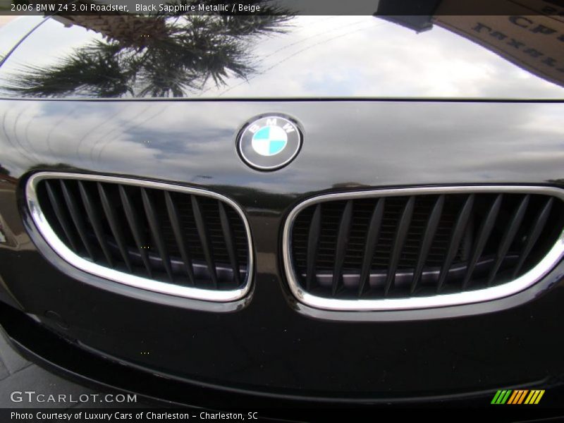 Black Sapphire Metallic / Beige 2006 BMW Z4 3.0i Roadster