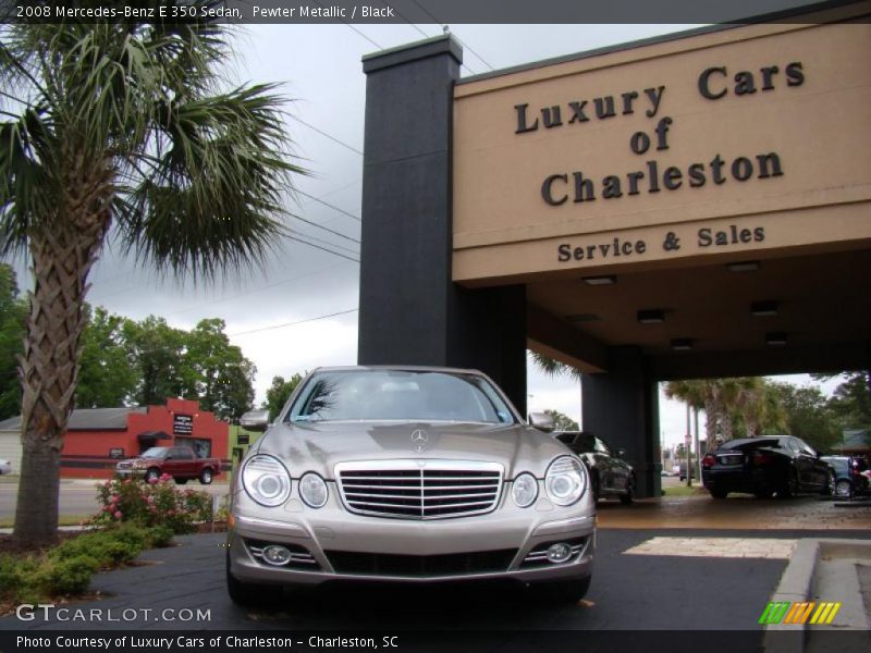 Pewter Metallic / Black 2008 Mercedes-Benz E 350 Sedan