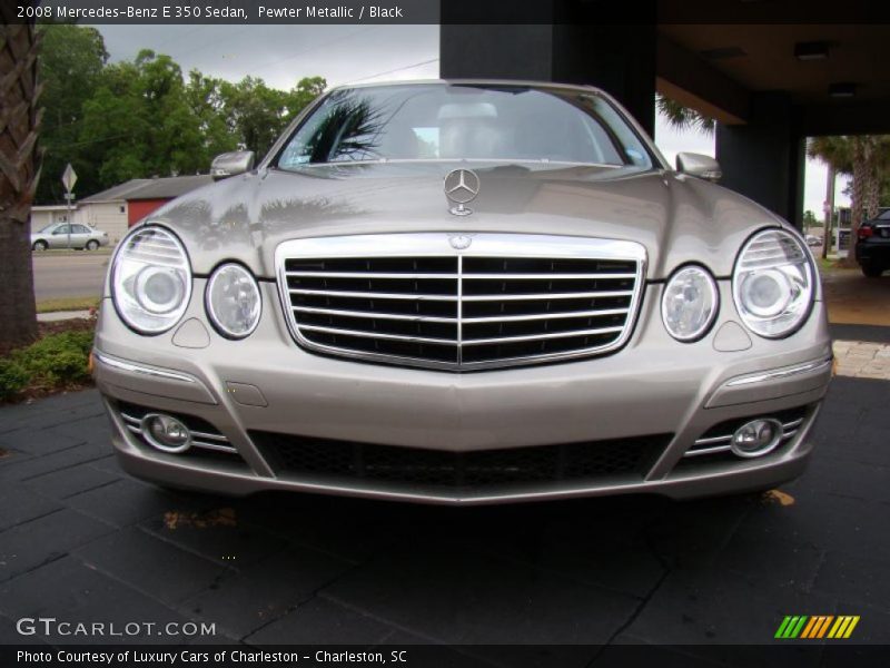 Pewter Metallic / Black 2008 Mercedes-Benz E 350 Sedan