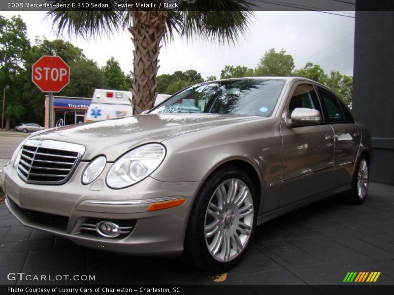 Pewter Metallic / Black 2008 Mercedes-Benz E 350 Sedan