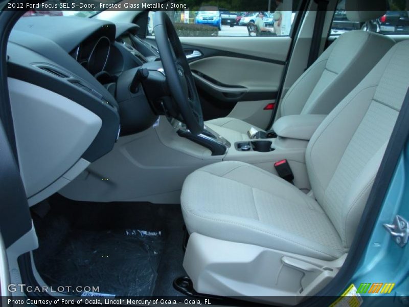 Frosted Glass Metallic / Stone 2012 Ford Focus SEL 5-Door