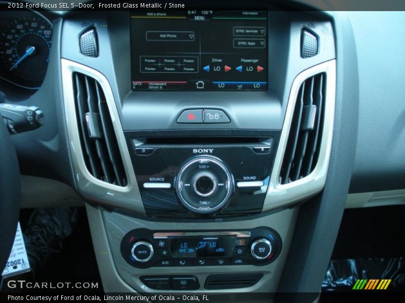 Frosted Glass Metallic / Stone 2012 Ford Focus SEL 5-Door