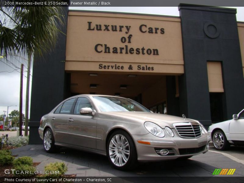 Pewter Metallic / Black 2008 Mercedes-Benz E 350 Sedan