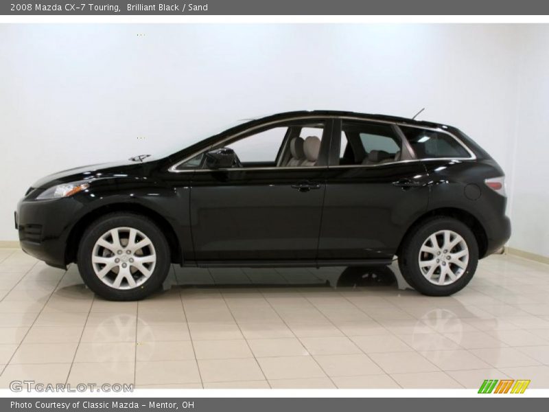 Brilliant Black / Sand 2008 Mazda CX-7 Touring