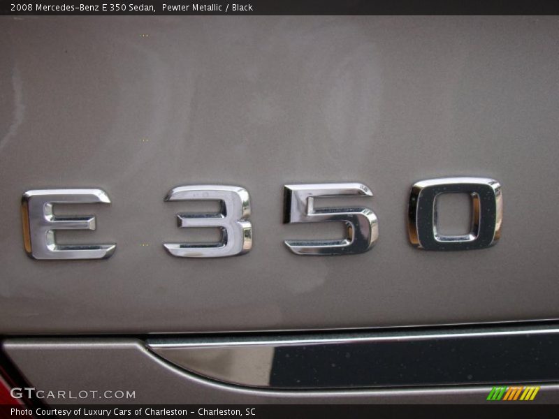 Pewter Metallic / Black 2008 Mercedes-Benz E 350 Sedan