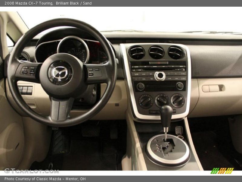 Brilliant Black / Sand 2008 Mazda CX-7 Touring