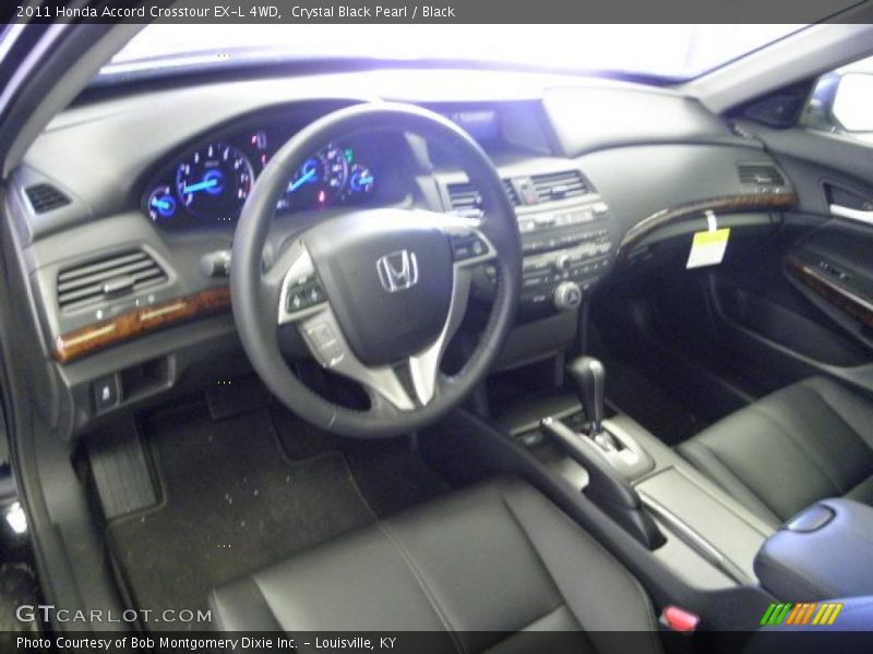 Crystal Black Pearl / Black 2011 Honda Accord Crosstour EX-L 4WD