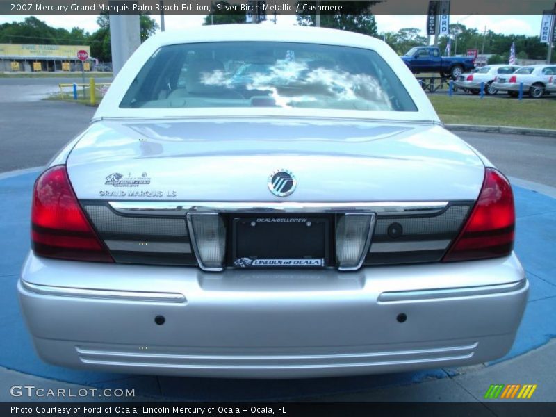 Silver Birch Metallic / Cashmere 2007 Mercury Grand Marquis Palm Beach Edition