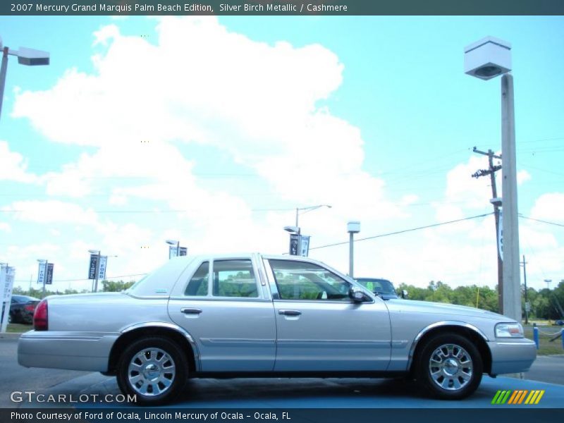 Silver Birch Metallic / Cashmere 2007 Mercury Grand Marquis Palm Beach Edition