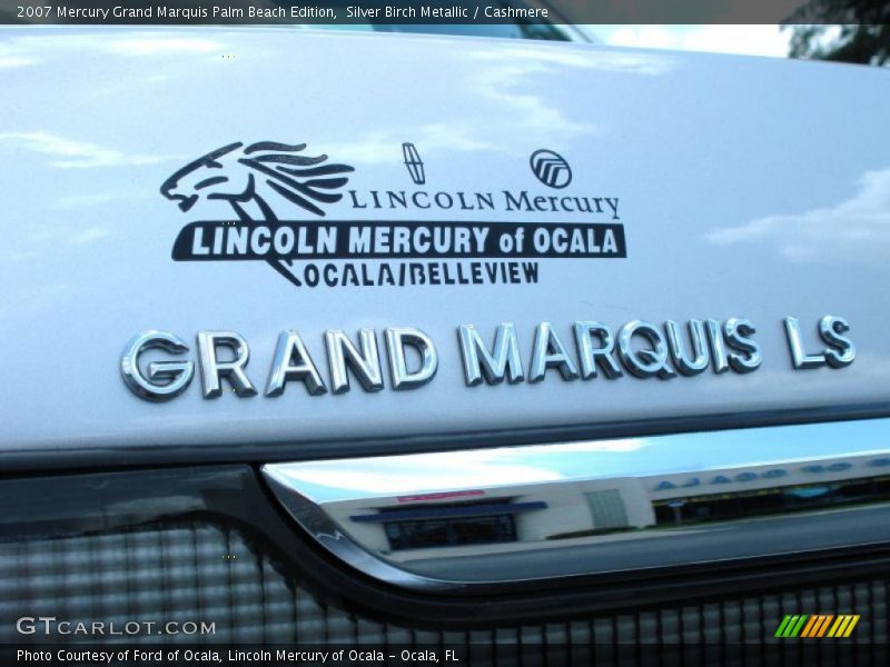 Silver Birch Metallic / Cashmere 2007 Mercury Grand Marquis Palm Beach Edition