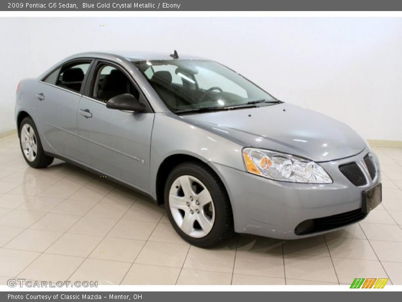 Blue Gold Crystal Metallic / Ebony 2009 Pontiac G6 Sedan