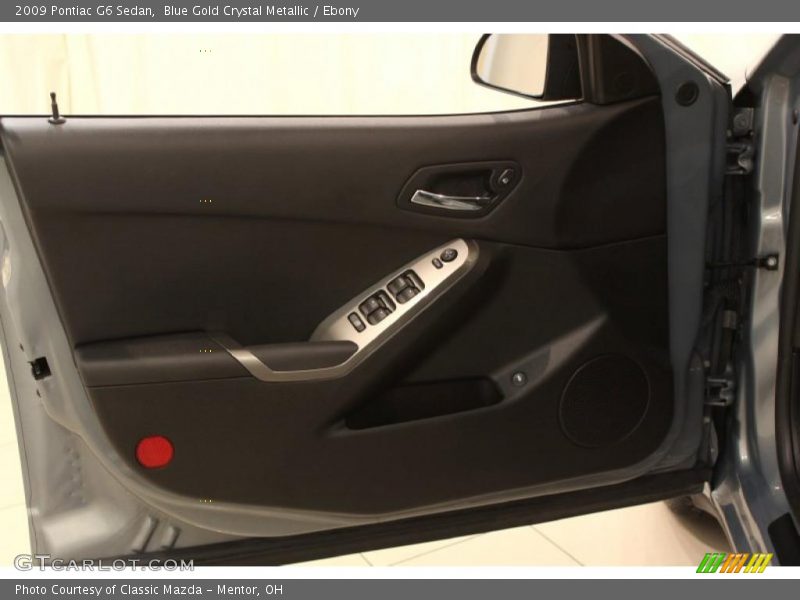 Blue Gold Crystal Metallic / Ebony 2009 Pontiac G6 Sedan