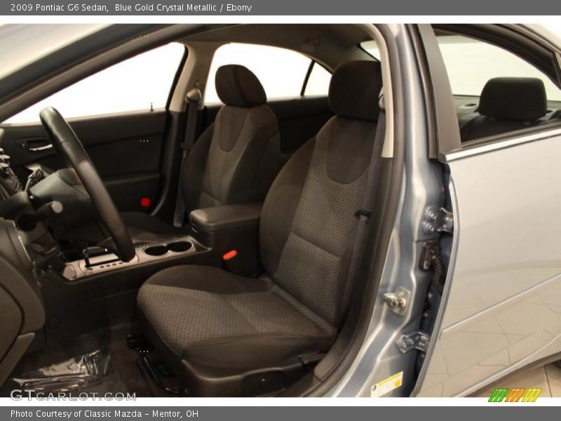 Blue Gold Crystal Metallic / Ebony 2009 Pontiac G6 Sedan