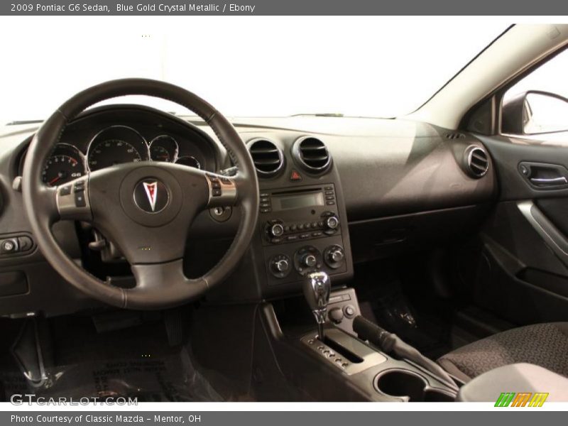 Blue Gold Crystal Metallic / Ebony 2009 Pontiac G6 Sedan