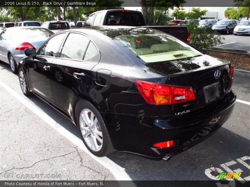 Black Onyx / Cashmere Beige 2006 Lexus IS 250