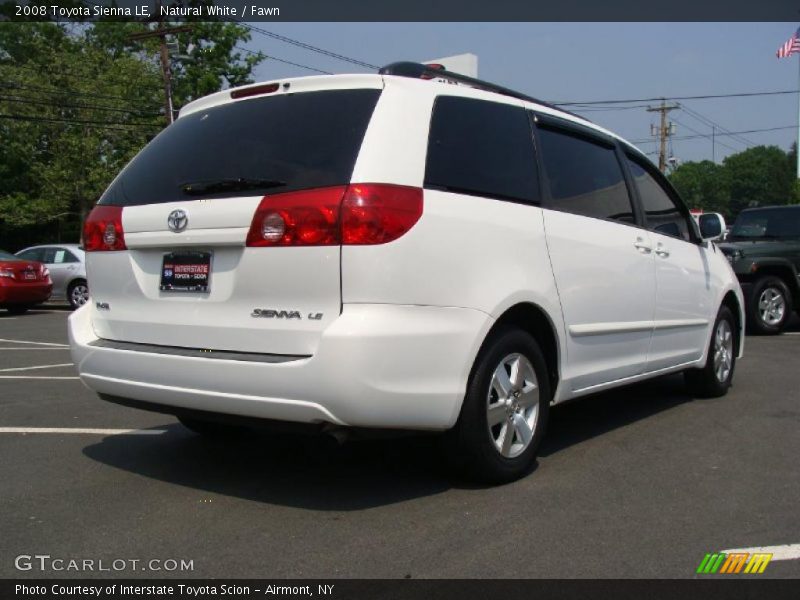 Natural White / Fawn 2008 Toyota Sienna LE