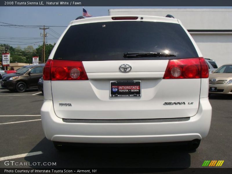 Natural White / Fawn 2008 Toyota Sienna LE