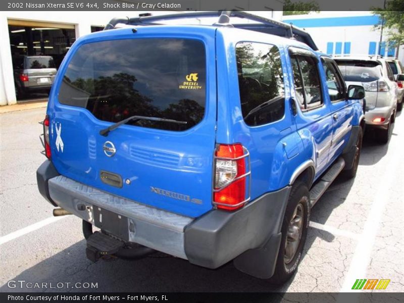 Shock Blue / Gray Celadon 2002 Nissan Xterra SE V6 4x4
