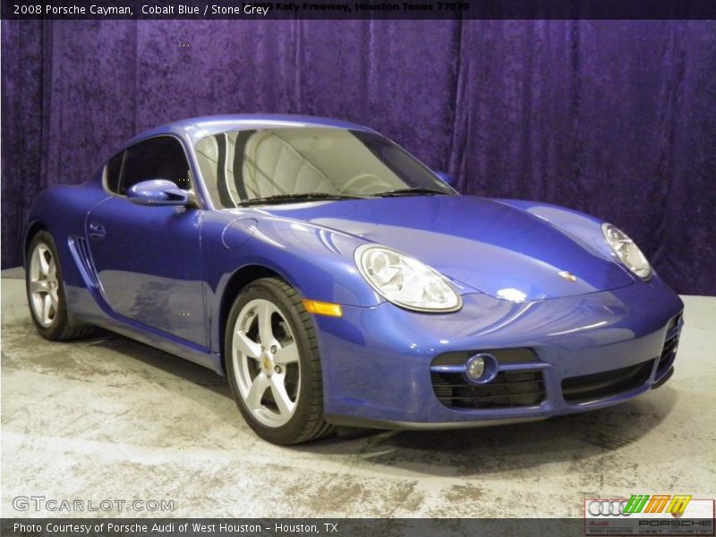 Cobalt Blue / Stone Grey 2008 Porsche Cayman