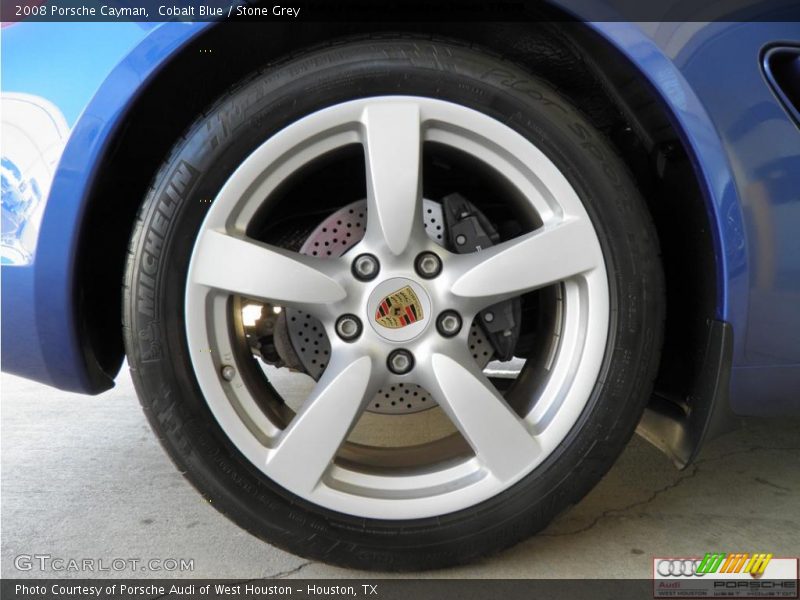 Cobalt Blue / Stone Grey 2008 Porsche Cayman