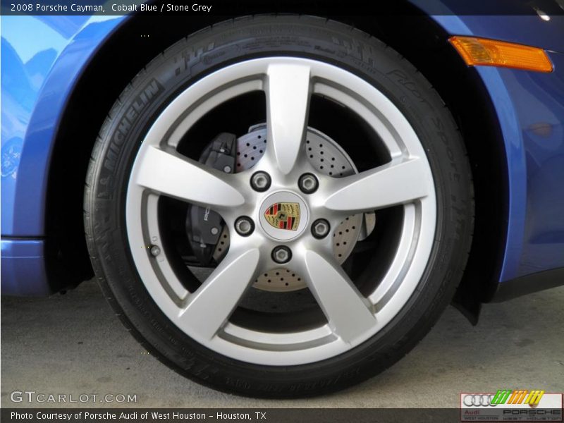 Cobalt Blue / Stone Grey 2008 Porsche Cayman