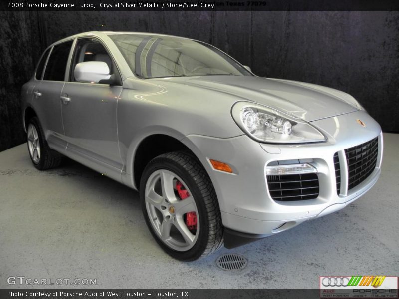 Crystal Silver Metallic / Stone/Steel Grey 2008 Porsche Cayenne Turbo