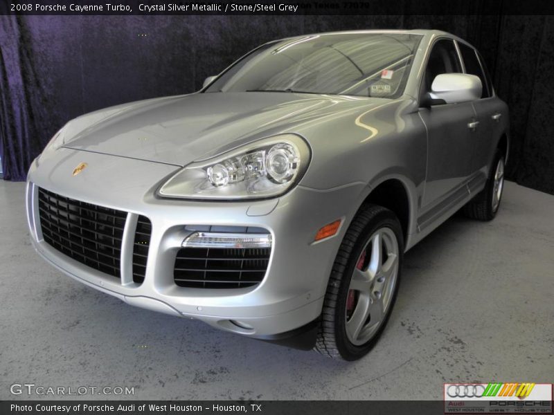 Crystal Silver Metallic / Stone/Steel Grey 2008 Porsche Cayenne Turbo