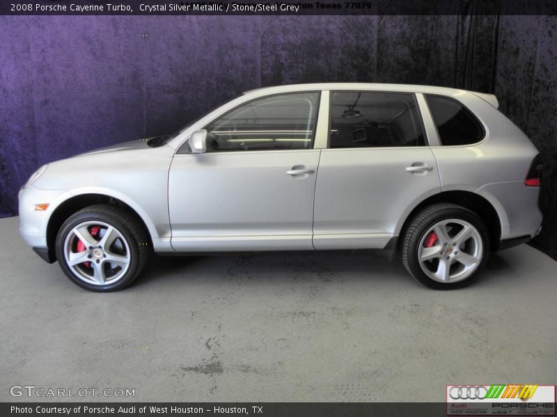 Crystal Silver Metallic / Stone/Steel Grey 2008 Porsche Cayenne Turbo