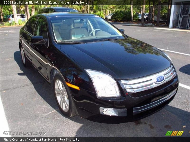 Black Ebony / Medium Light Stone 2008 Ford Fusion SEL V6