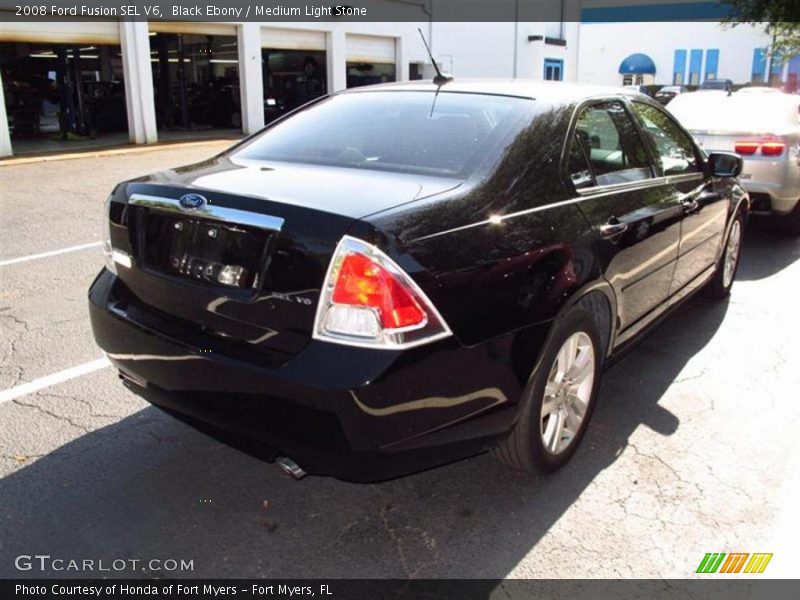 Black Ebony / Medium Light Stone 2008 Ford Fusion SEL V6