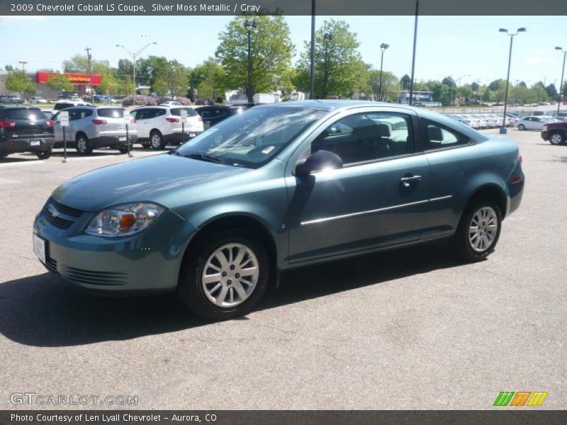 Silver Moss Metallic / Gray 2009 Chevrolet Cobalt LS Coupe
