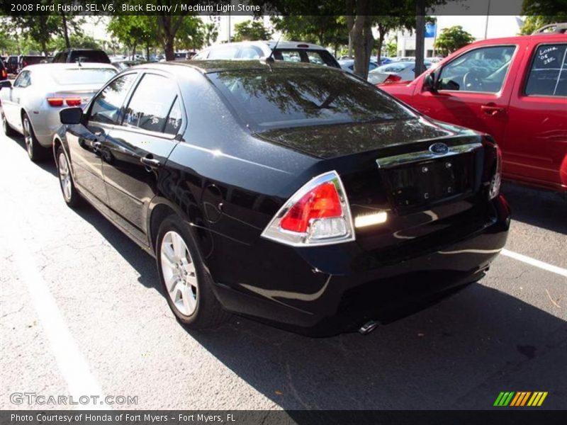 Black Ebony / Medium Light Stone 2008 Ford Fusion SEL V6