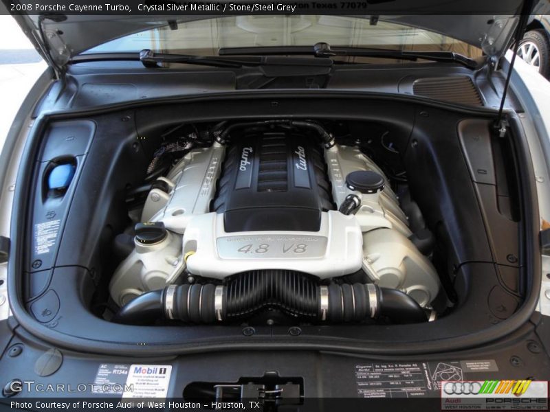 Crystal Silver Metallic / Stone/Steel Grey 2008 Porsche Cayenne Turbo