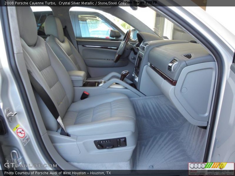 Crystal Silver Metallic / Stone/Steel Grey 2008 Porsche Cayenne Turbo