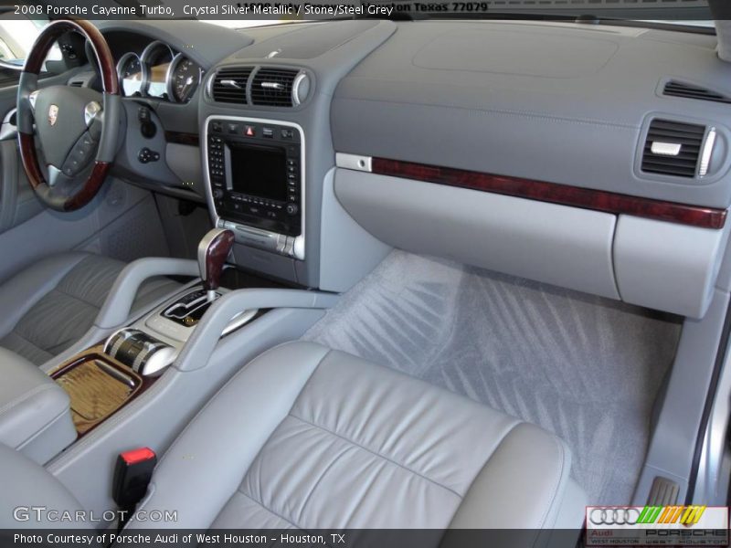 Crystal Silver Metallic / Stone/Steel Grey 2008 Porsche Cayenne Turbo