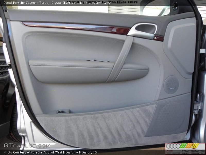 Crystal Silver Metallic / Stone/Steel Grey 2008 Porsche Cayenne Turbo
