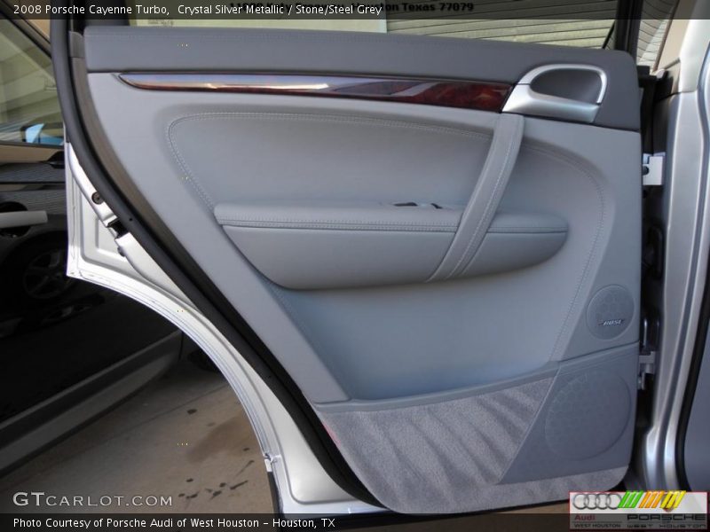 Crystal Silver Metallic / Stone/Steel Grey 2008 Porsche Cayenne Turbo