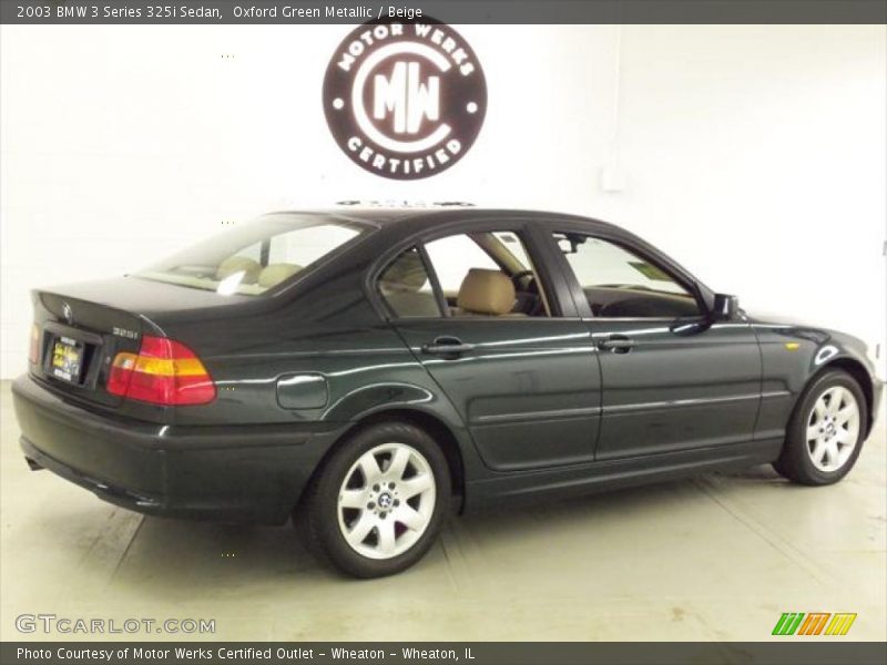 Oxford Green Metallic / Beige 2003 BMW 3 Series 325i Sedan