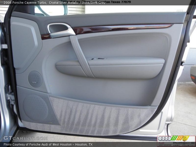 Crystal Silver Metallic / Stone/Steel Grey 2008 Porsche Cayenne Turbo