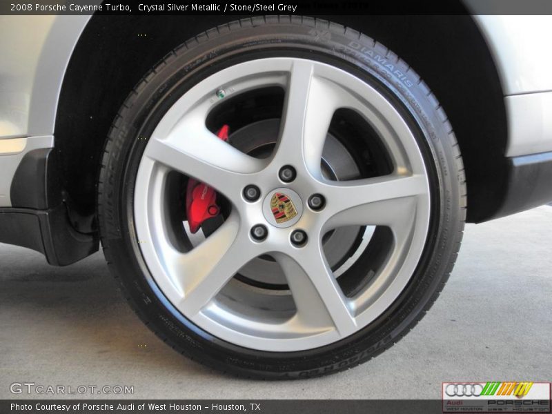 Crystal Silver Metallic / Stone/Steel Grey 2008 Porsche Cayenne Turbo