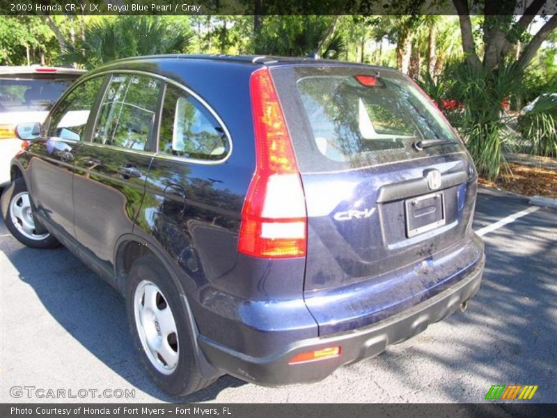 Royal Blue Pearl / Gray 2009 Honda CR-V LX