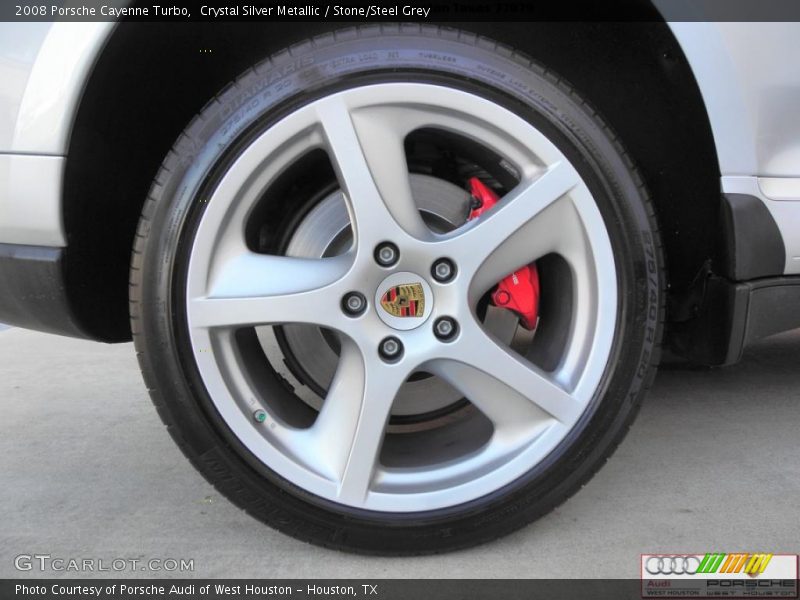 Crystal Silver Metallic / Stone/Steel Grey 2008 Porsche Cayenne Turbo