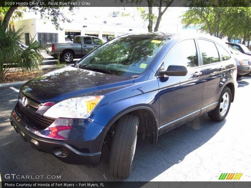 Royal Blue Pearl / Gray 2009 Honda CR-V LX
