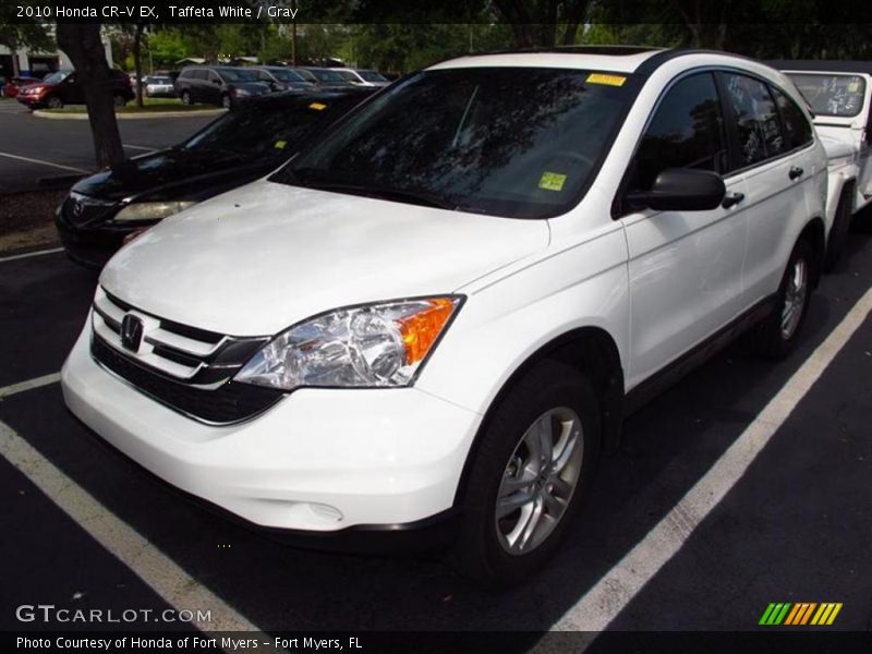 Taffeta White / Gray 2010 Honda CR-V EX