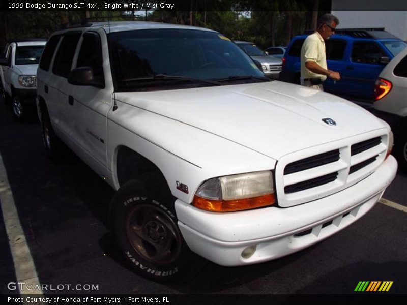 Bright White / Mist Gray 1999 Dodge Durango SLT 4x4