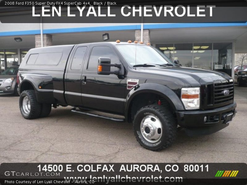 Black / Black 2008 Ford F350 Super Duty FX4 SuperCab 4x4
