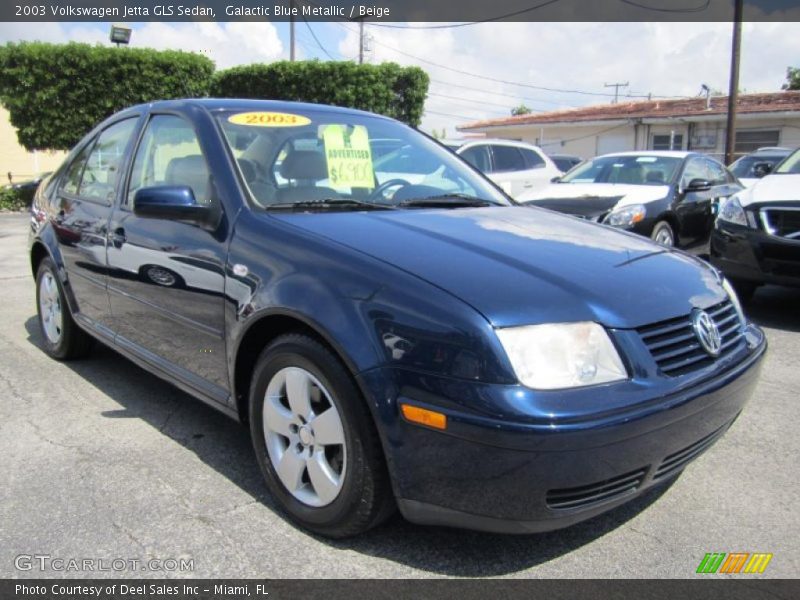 Galactic Blue Metallic / Beige 2003 Volkswagen Jetta GLS Sedan